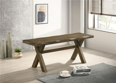 Alston X-shaped Dining Bench Knotty Nutmeg - 106383