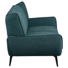 Acton 2-piece Upholstered Flared Arm Sofa Set Teal Blue - 511161-S2