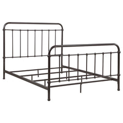 Livingston Metal Eastern King Open Frame Bed Dark Bronze - 300399KE