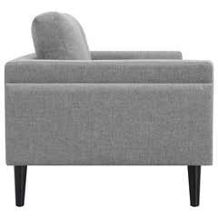 Rilynn Upholstered Track Arm Loveseat Grey - 509525