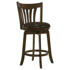Lambert Counter Height Swivel Bar Stool with Upholstered Seat Dark Cherry - 182508