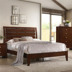 Serenity Wood Full Panel Bed Rich Merlot - 201971F