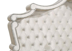 Antonella Upholstered California King Panel Bed Ivory - 223521KW